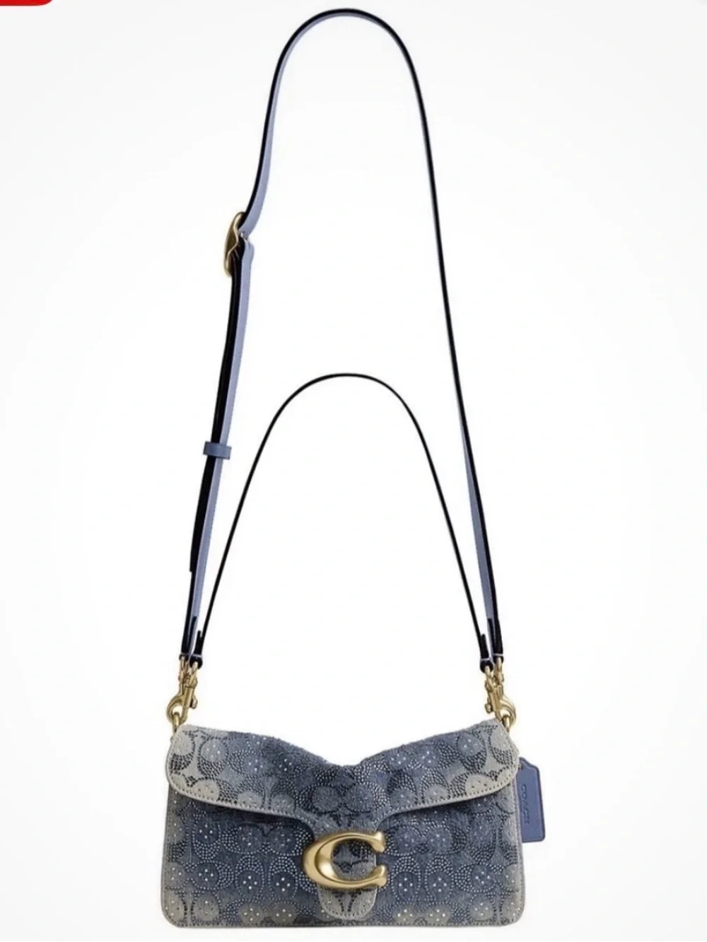 Coach Tabby 26 in Denim Blue Crystal